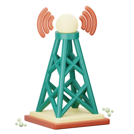 Antenna Tower 3 D Illustration 3D Icon