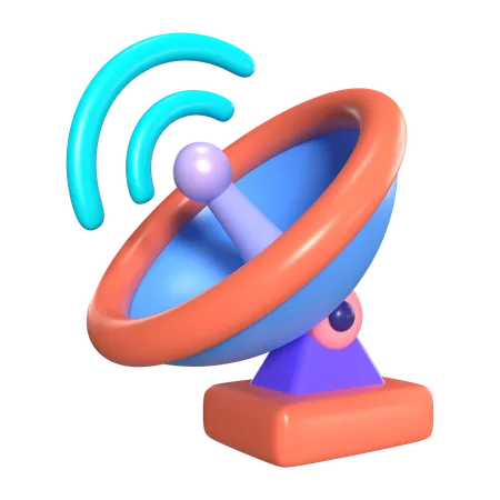 Antenne satellite  3D Icon