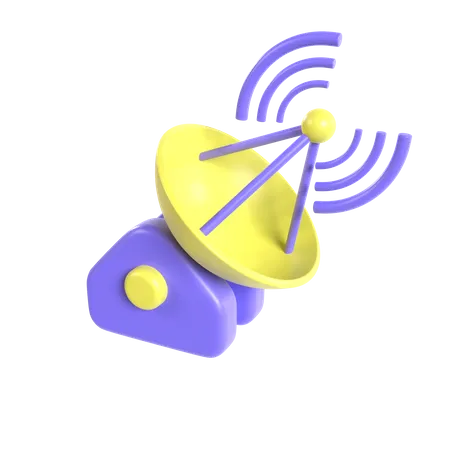 Antenne satellite  3D Icon