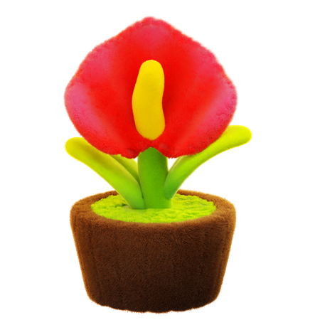 Anthurium Flower  3D Icon