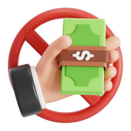 Anti Bribe  3D Icon
