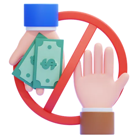 Anti-Bribery  3D Icon
