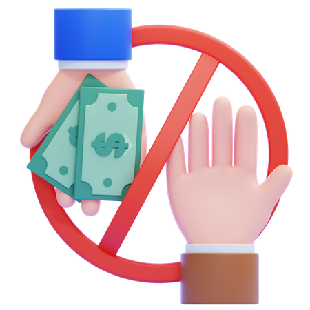 Anti-Bribery  3D Icon