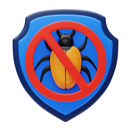 Anti Malware  3D Icon