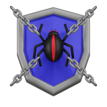 Anti Malware  3D Icon