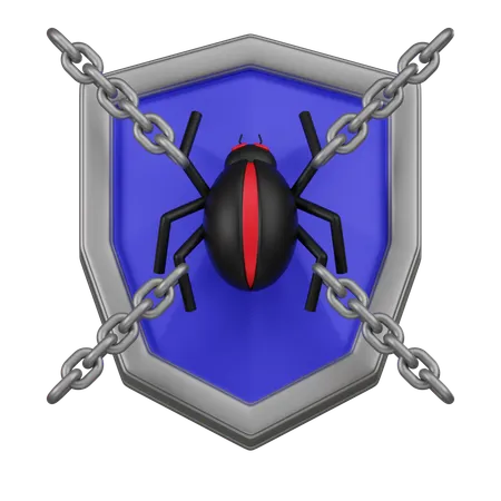 Anti Malware  3D Icon