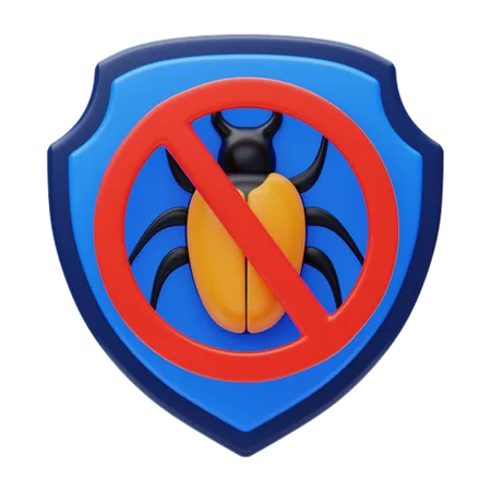 Anti Malware  3D Icon