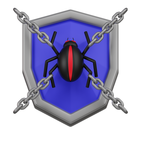 Anti-malware  3D Icon