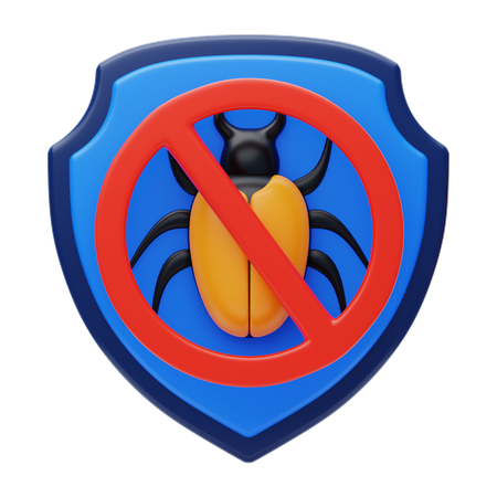 Anti Malware  3D Icon