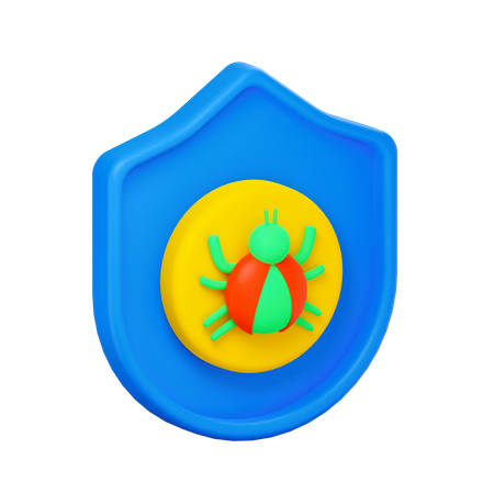 Sécurité anti-virus  3D Icon