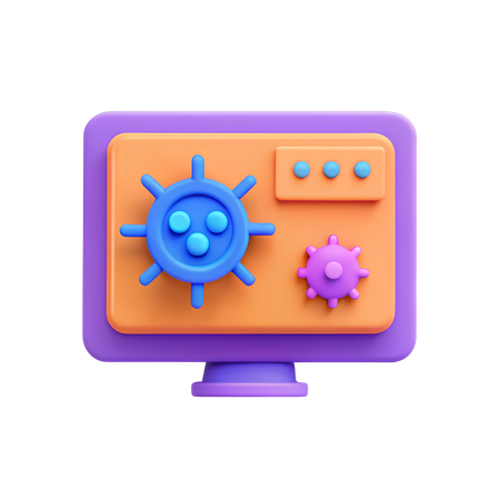 Anti-virus Software  3D Icon