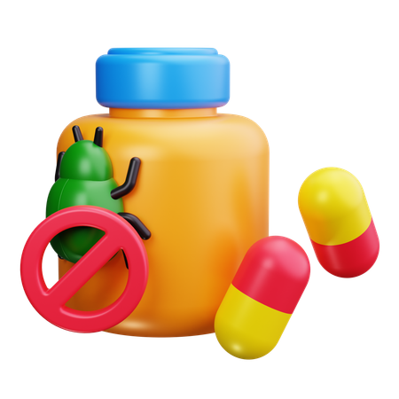 Antibiotic Pills  3D Icon