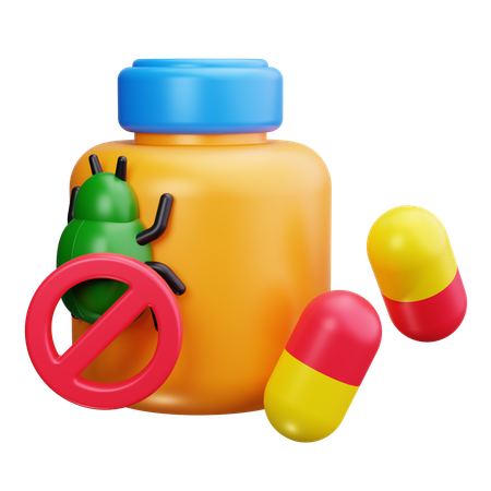 Antibiotika-Pillen  3D Icon