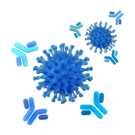 Antibody System 3D Illustration