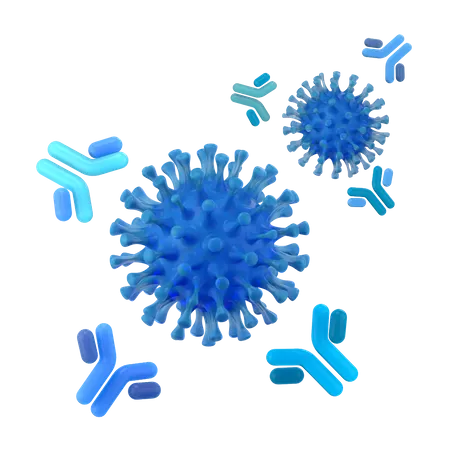 Antibody System  3D Illustration