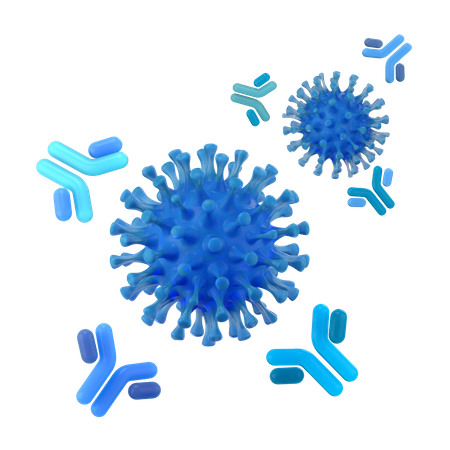 Antibody System  3D Illustration