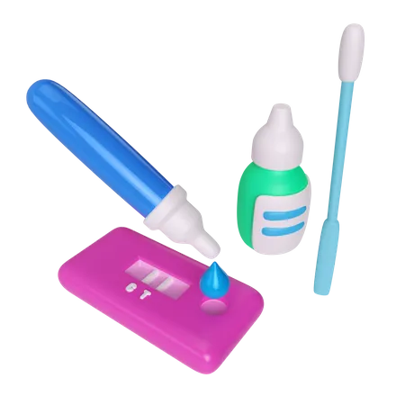 This Is A 3 D Illustration Of Antigen Swab Test Icon To Check Someone Is Corona Positive Or Not 3D Illustration
