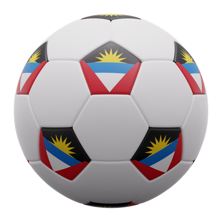 Antigua and Barbuda Ball  3D Icon