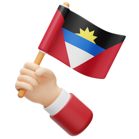 Antigua And Barbuda Flag  3D Icon