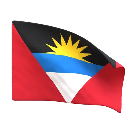 Antigua & Barbuda Flag  3D Icon