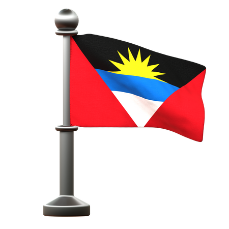 Antigua & Barbuda Flag  3D Icon