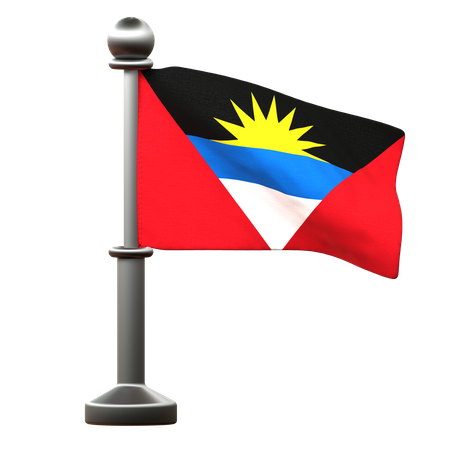 Antigua & Barbuda Flag  3D Icon