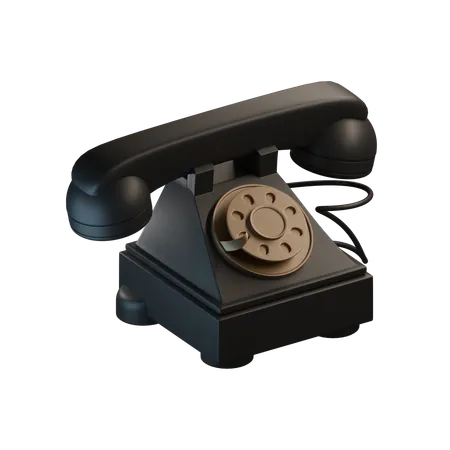 Antikes telefon  3D Icon