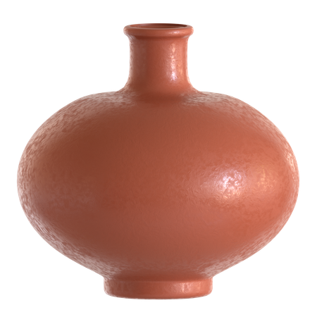 Antique clay pot  3D Icon