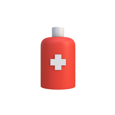 Antiseptic Bottle  3D Icon
