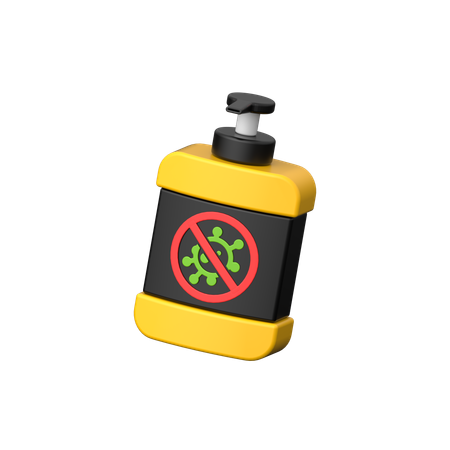 Antiseptic Hand Wash  3D Icon