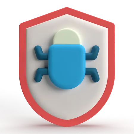 바이러스 백신  3D Icon