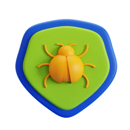ウイルス対策  3D Icon