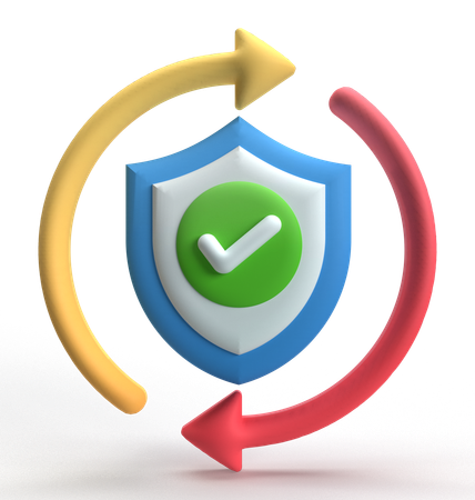 ウイルス対策  3D Icon