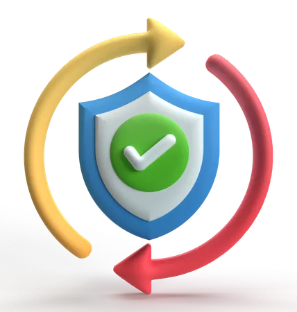 ウイルス対策  3D Icon