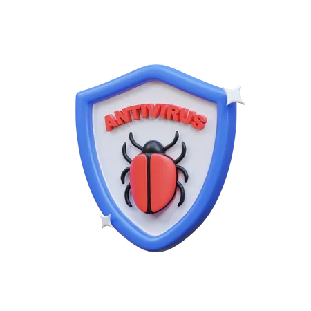 3 D Antivirus Icon Illustration Object 3D Icon