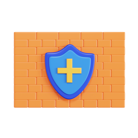 Antivirus Firewall  3D Icon