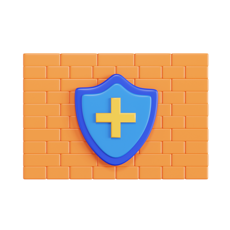 Pare-feu antivirus  3D Icon