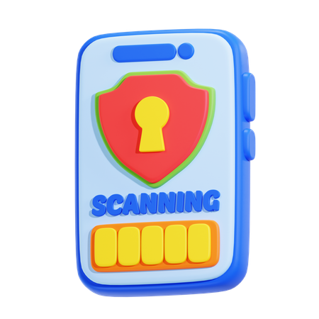 Antivirus Scanning  3D Icon