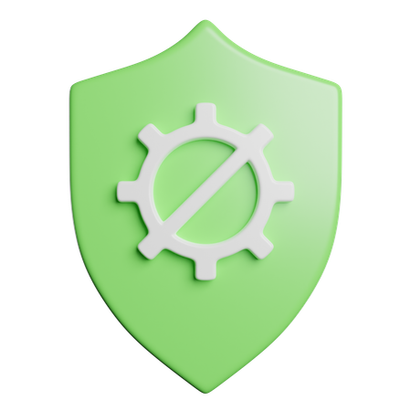 Protection antivirus  3D Icon