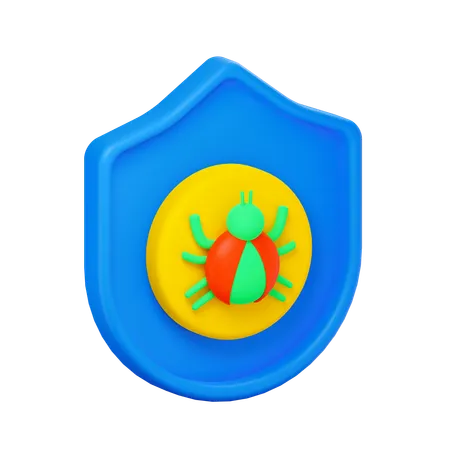 Segurança antivírus  3D Icon