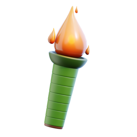 Antorcha de bambú  3D Icon