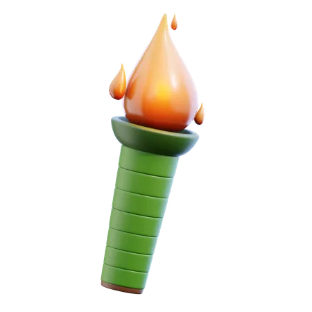 Antorcha de bambú  3D Icon