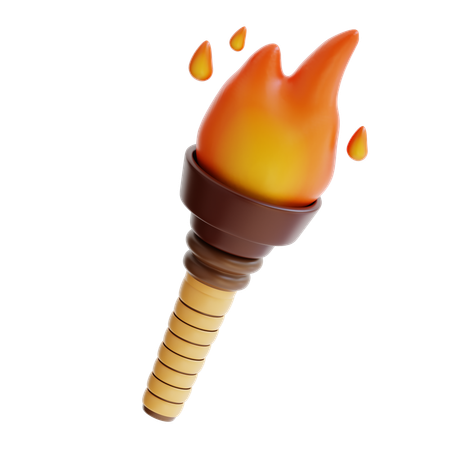 Antorcha de bambú  3D Icon