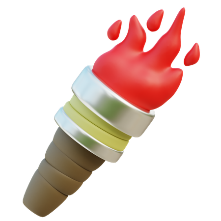 Antorcha de bambú  3D Icon