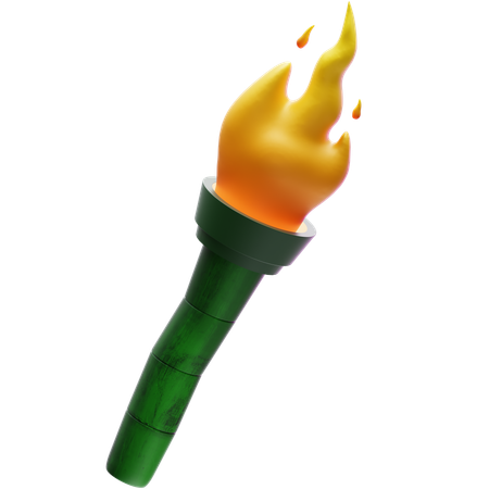 Antorcha de bambú  3D Icon