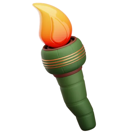 Antorcha de bambú  3D Icon