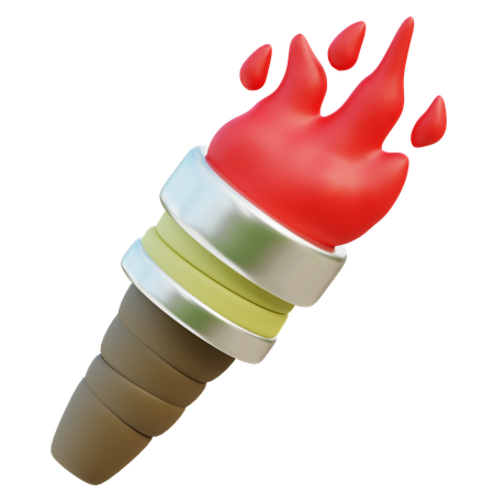 Antorcha de bambú  3D Icon