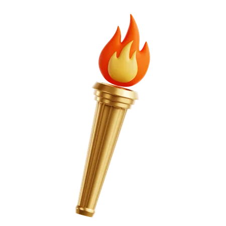 Antorcha Olimpica  3D Icon