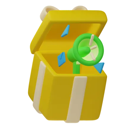 Anuncio de regalo  3D Icon