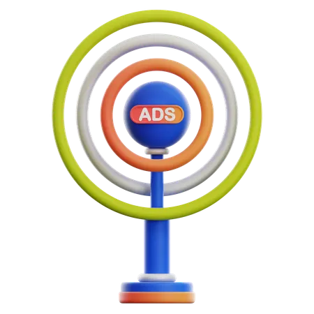 Transmissão de anúncios  3D Icon